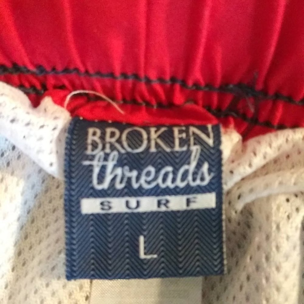 Broken Threads Surf Emoji Swimming Trunks - image 3